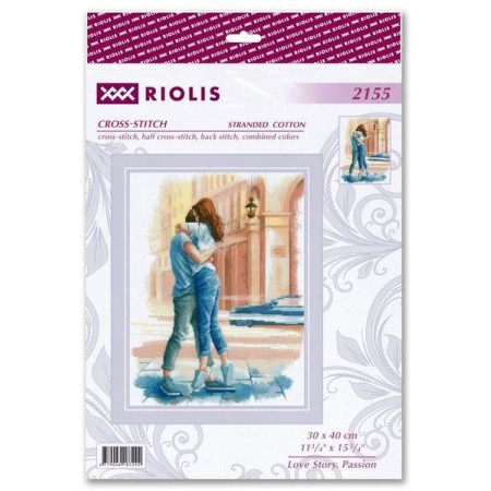 Kit de broderie Histoire d'amour. Passion