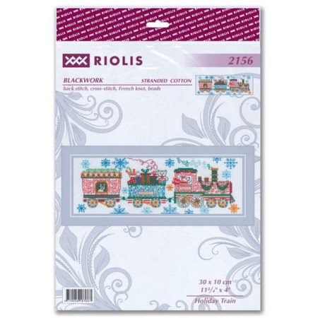 Embroidery kit Holiday Train