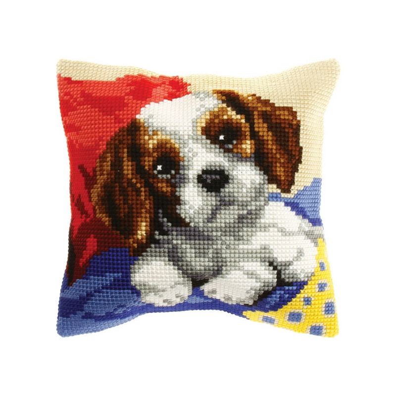 Kreuzstichkissen Puppy
