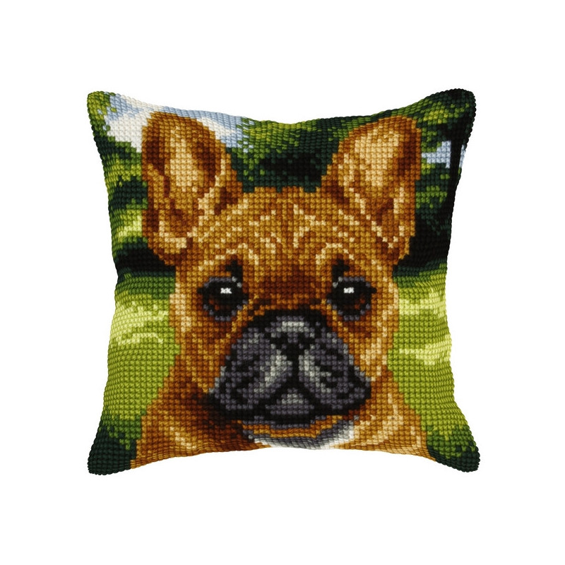 Kreuzstichkissen Hund 2