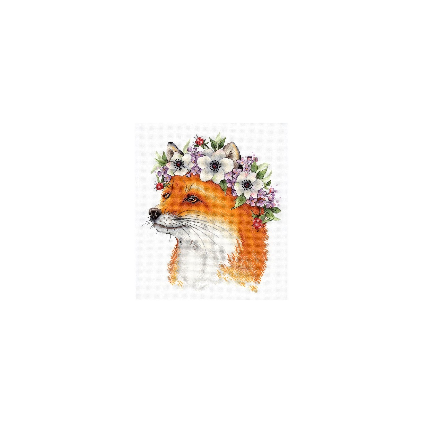 Aquarelle Embroidery kit Fox