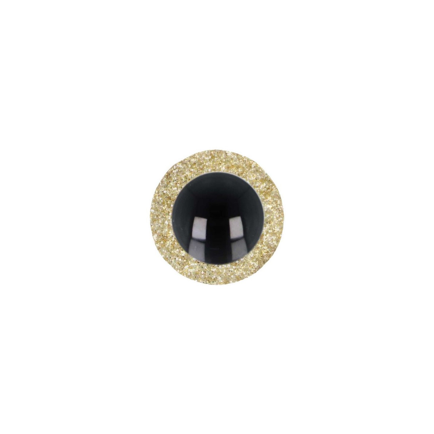  Animal eye 12 mm gold glitter for amigurumi and cuddly toys