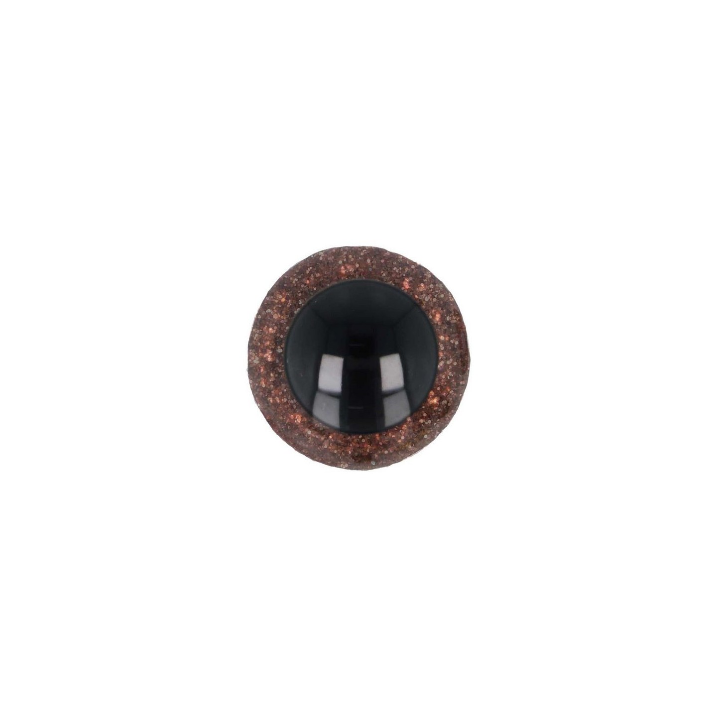  Animal eye 18 mm brown glitter for amigurumi and cuddly toys