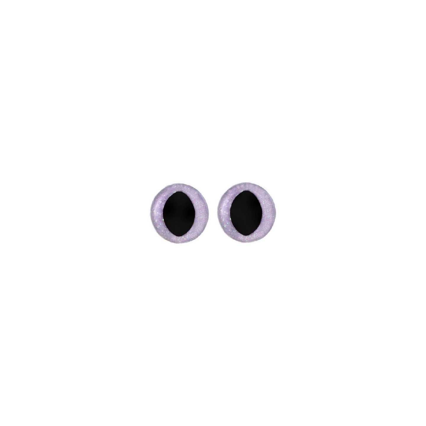 Cat eye 12 mm purple glitter