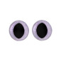 Cat eye 12 mm purple glitter