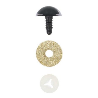 Katzenaug 18 mm Gold Glitzer
