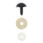 Cat eye 18 mm light gold glitter