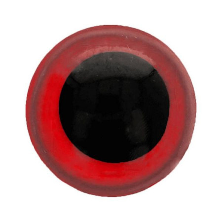  Oeil amigurumi 8 mm rouge pour les amigurumi et les peluches