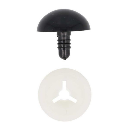 Dierenoog 8 mm zwart