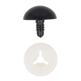  Tieraugen 10 mm Schwarz für Amigurumi und Kuscheltiere