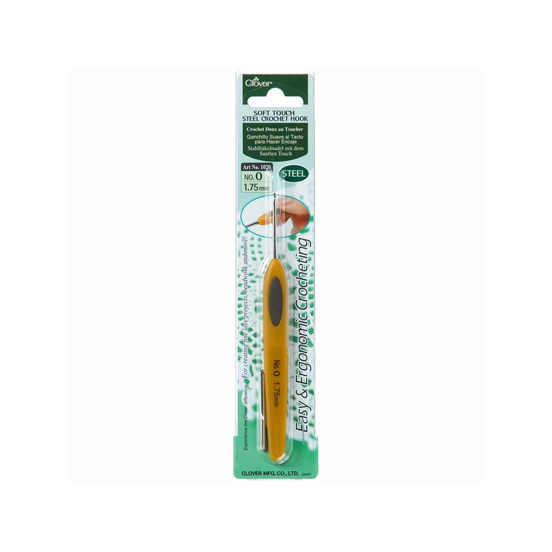 Clover Haaknaald soft touch 1,75 mm
