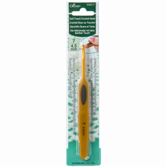 Clover Crochet hook soft touch 4,5 mm