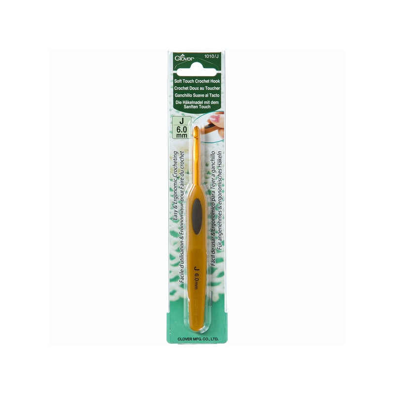 Clover Crochet hook soft touch 6 mm