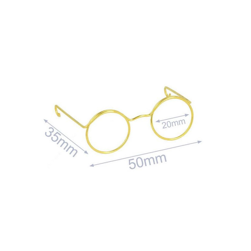 Lunettes Pour Amigurumis 5 cm or