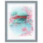 Stickset Sakura. Brücke Stickset Sakura. Brücke