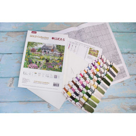 Embroidery kit Cottage garden