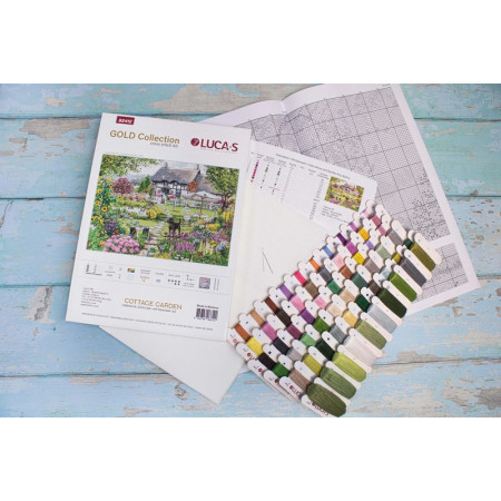Embroidery kit Cottage garden