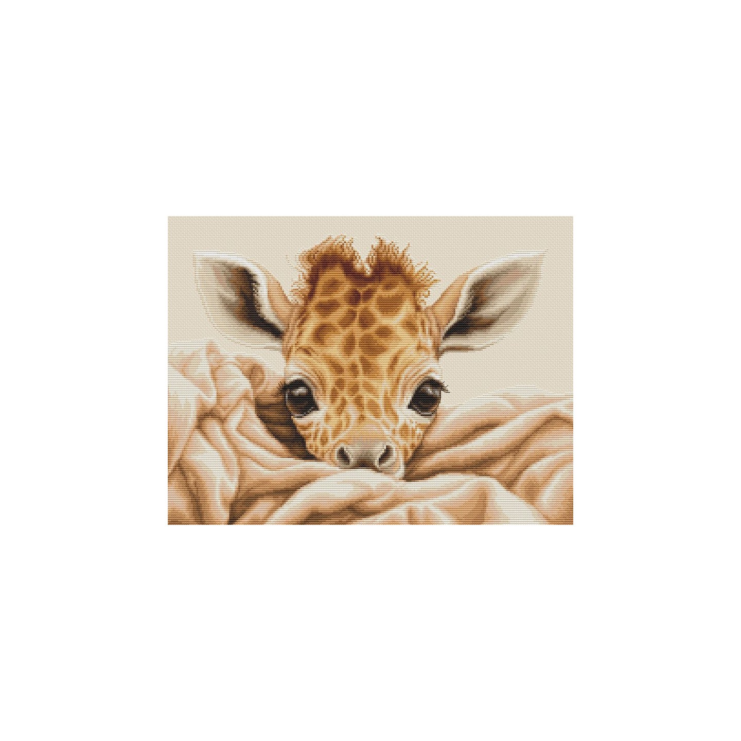 Luca-S Embroidery kit Baby Giraffe