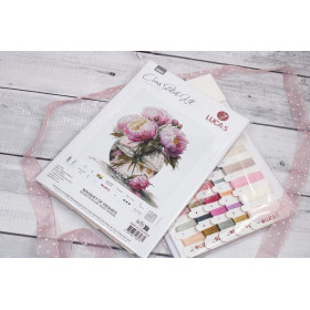 Embroidery kit Bouquet of Peonies 2