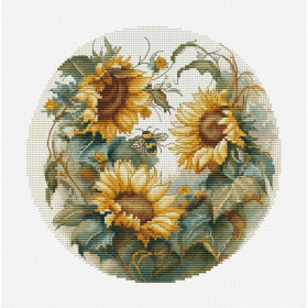 Luca-S Embroidery kit Sunflowers 3