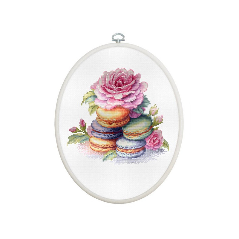 Embroidery kit French macarons