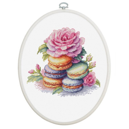 Embroidery kit French macarons