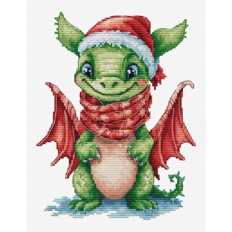 Luca-S Embroidery kit The Happy Dragon