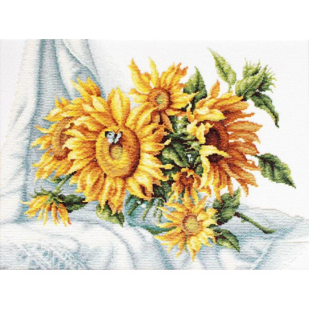 Embroidery kit Sunflowers