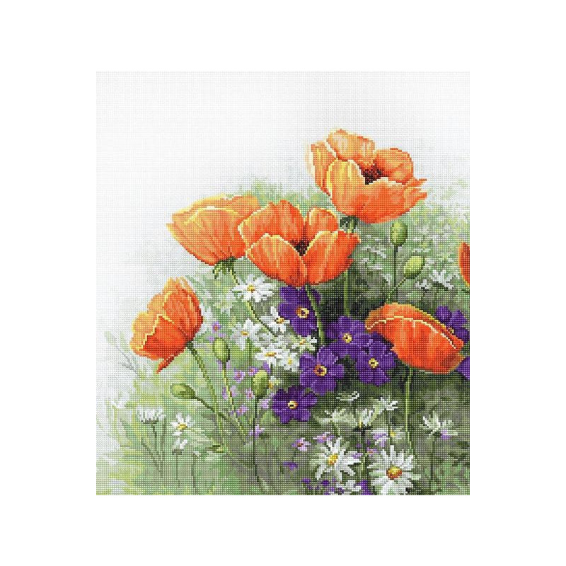 Luca-S Kit de broderie Coquelicots 5