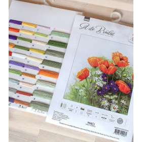 Luca-S Kit de broderie Coquelicots 5