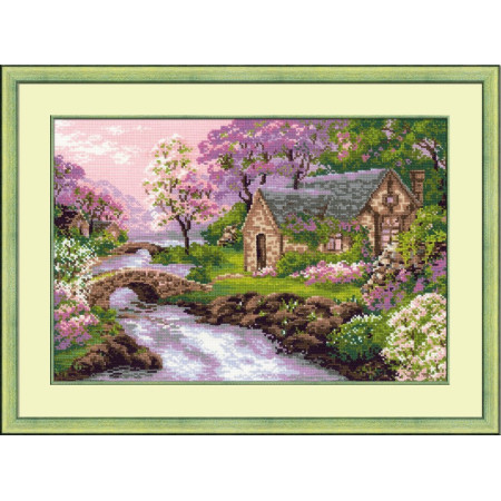 Riolis Kit de broderie La vue du printemps