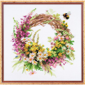 Riolis Kit de broderie Couronne d'épilobe