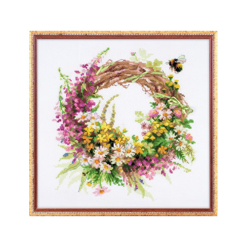 Kit de broderie Couronne d'épilobe Kit de broderie Couronne d'épilobe