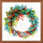 Embroidery kit Wreath with Blue Spruce Embroidery kit Wreath with Blue Spruce