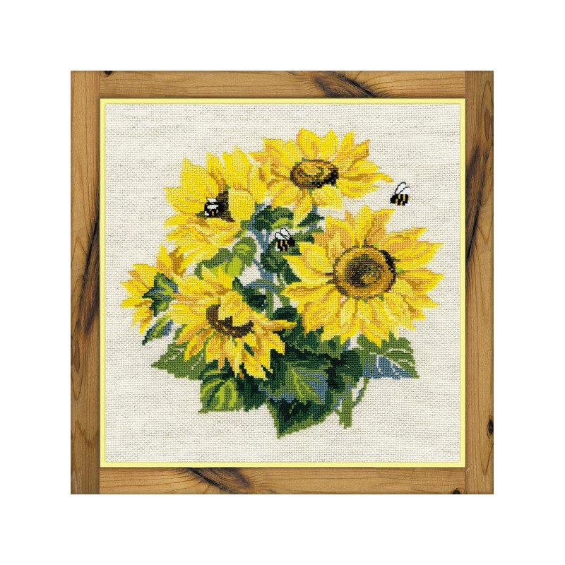 Embroidery kit Sunflowers