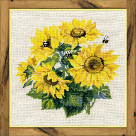 Riolis Stickset Sonnenblumen