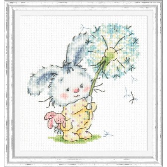 Embroidery kit Bunny and Dandelion