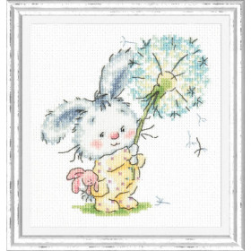 Embroidery kit Bunny and Dandelion