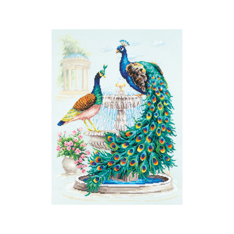 Embroidery kit Peacocks Embroidery kit Peacocks