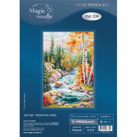 Embroidery kit Mountain Creek Embroidery kit Mountain Creek