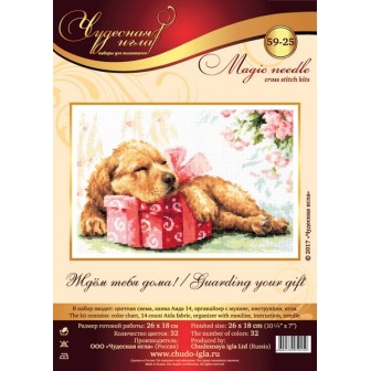 Borduurpakket Het bewaken van uw geschenk