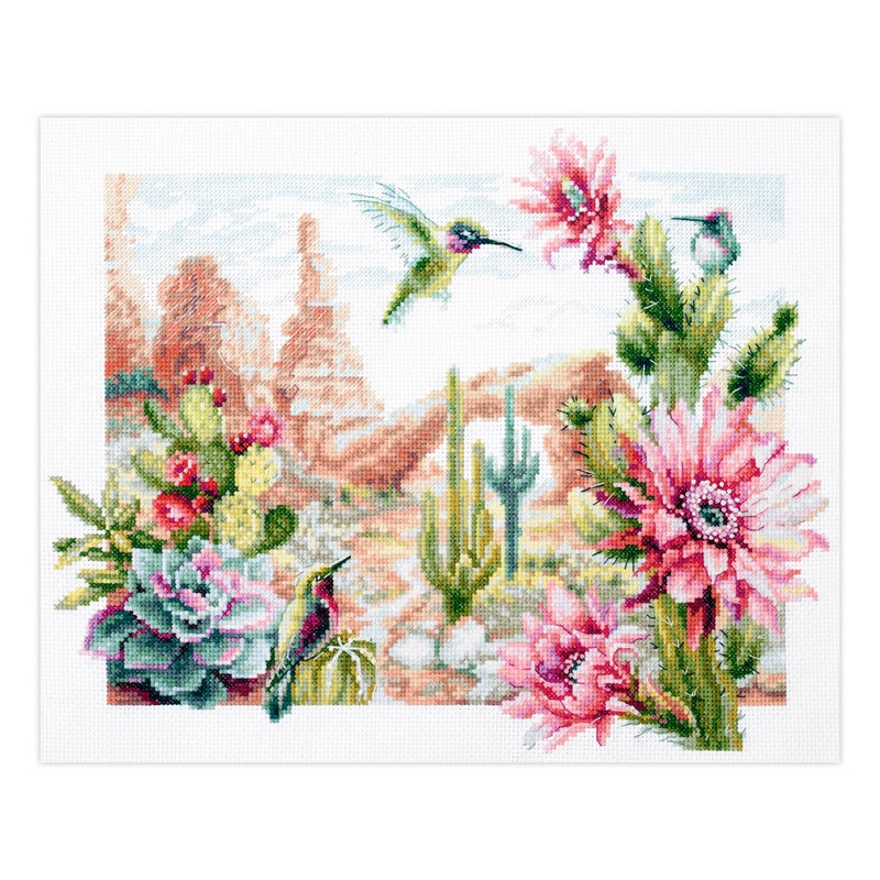 Kit de broderie Fleurs du Far West Kit de broderie Fleurs du Far West