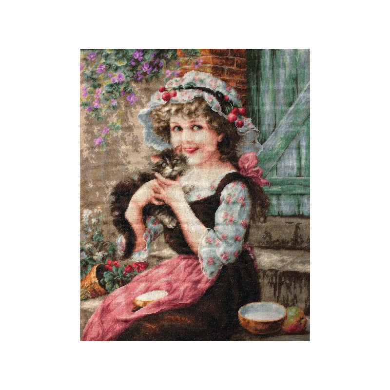 Kit de broderie Le petit chaton Kit de broderie Le petit chaton
