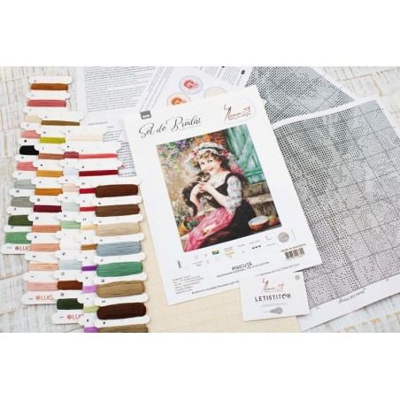 Embroidery kit The little kitty