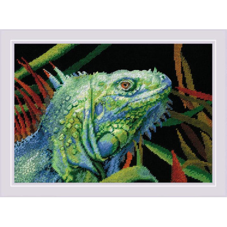 Riolis Kit de broderie Iguane