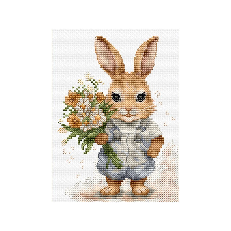 Kit de broderie La surprise du lapin