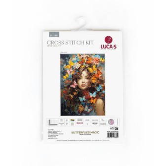 Luca-S Embroidery kit Butterflies Magic