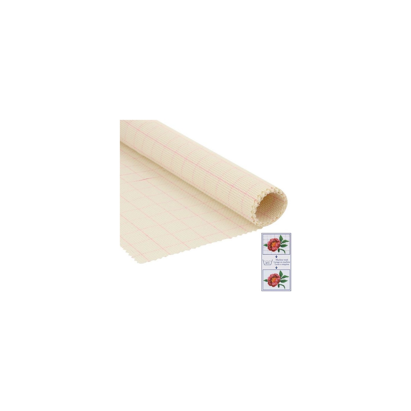 DMC Aidastof Magic 5,5 kr (14) Ecru