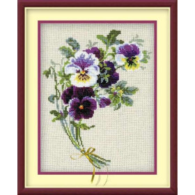 Riolis Kit de broderie Bouquet de pensées 2