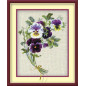 Embroidery kit Bunch of Pansies Embroidery kit Bunch of Pansies